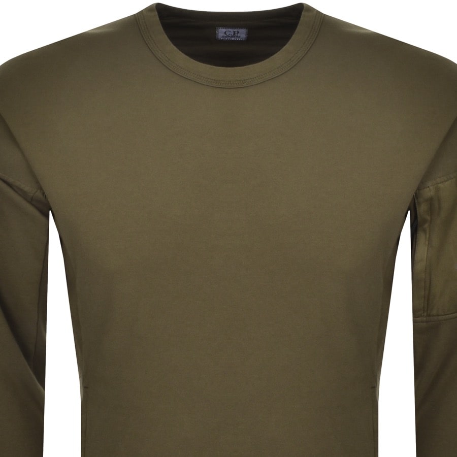 Alternative Image for ProductCP Company Crew Neck Sweatshirt Green2